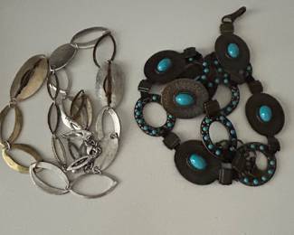 Chain belts - chicos, coldwater creek and Brighton