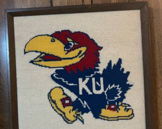 KU needlepoint