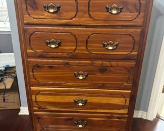 Cedar Chest of Drawers $ 225.00. 32”w 19” d 51.5”t