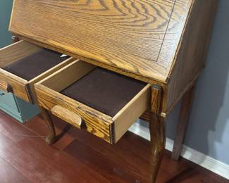 Oak secretary $225. 32”w 17”d 42”t