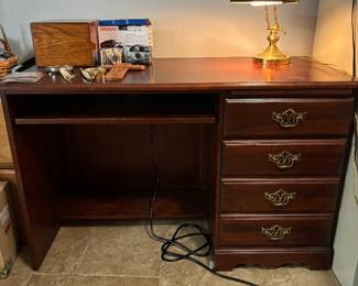 Mahogany Desk $125. 46” w 22” d 30” t