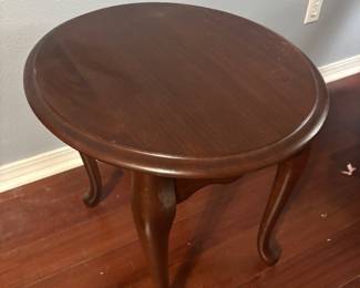 Oval side table $60.00. 25”L 21”w 22”t
