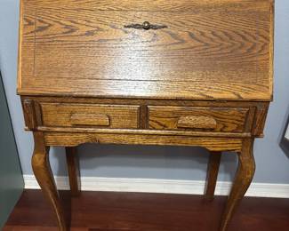 Oak secretary $225. 32”w 17”d 42”t
