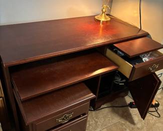 Mahogany matching rolling file cabinets W $60. 17”w 22”d 22.5” t