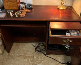 Mahogany Desk $125. 46” w 22” d 30” t
