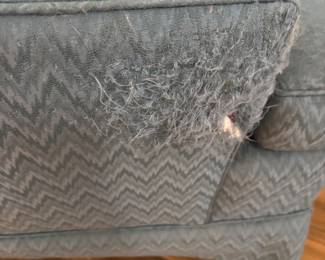 (2) Blue Quality Club Chairs $50 each