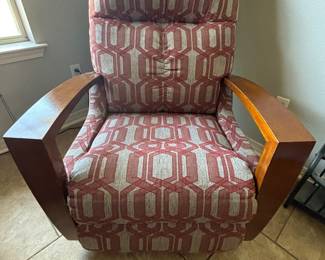 Burgundy & Grey LazyBoy rocker & recliner. $ 250. 33”w 28”d 40”t