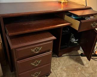 Desk and file cabinet $ 185