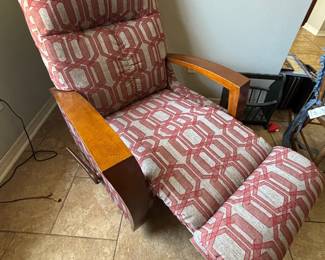 Burgundy & Grey LazyBoy rocker & recliner. $ 250. 33”w 28”d 40”t