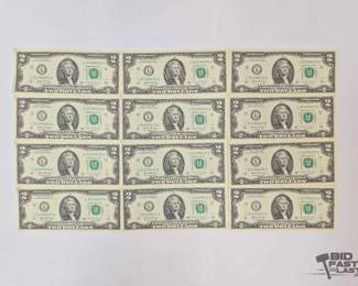 12  12 2017A Green Seal $2 Bills