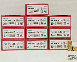 1323  500 Rounds of .45 Auto Ammunition