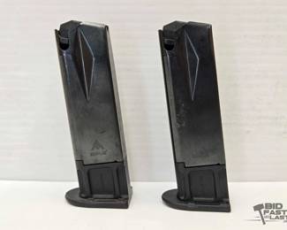 1564  2 MecGar 10rd 9mm Magazines