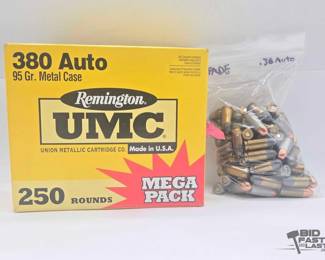 1197  250 Rounds of .380 Auto Ammunition