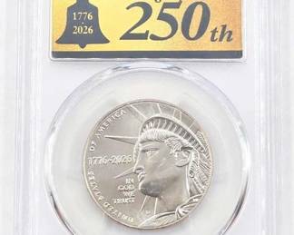 36  Graded 250th Anniversary 2026D Enduring Liberty Half Dollar
