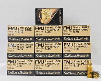 1336  500 Rounds of 9mm Luger