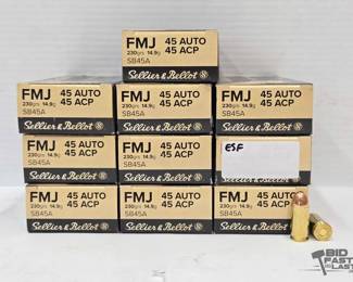 1312 500 Rounds of .45 Auto Ammo