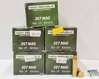 1246 250 Rounds of .357 MAG Ammo