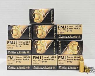 1335  500 Rounds 9mm Luger Ammunition