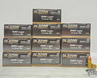 1346  500 Rounds of 9mm Ammunition