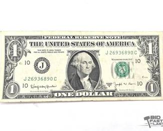 24  1963 Green Seal 1$ Banknote
