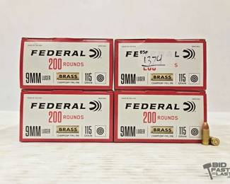 1347  800 Rounds of 9mm Ammunition