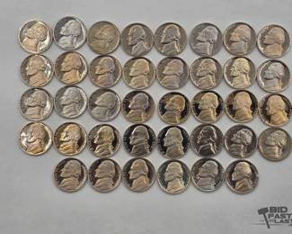 60  Roll of Proof Jefferson Nickels