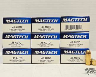 1329  450 Rounds of .45 Auto Ammunition