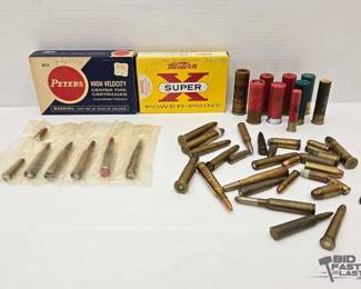 1204 Approx 70 Rounds of Assorted Ammo
