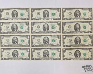 14  12 2017A Green Seal $2 Bills