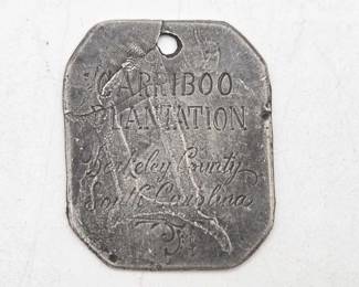 175  Vinatge Metal Slave Tag