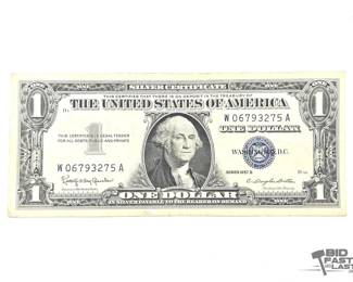 21  1957 B 1$ Silver Certificate