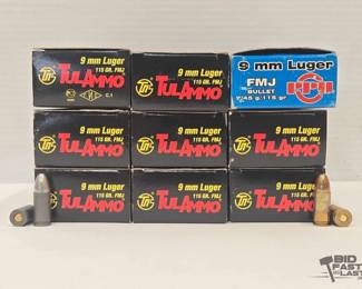 1398  450 Rounds of 9mm Ammunition