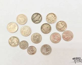 1610 US Currency Nickles and Dimes