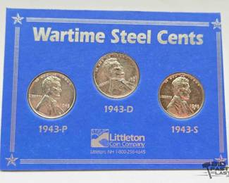 1601 1943 Steel Pennies Set