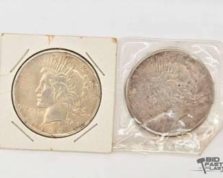 1302 1992 and 1923 Silver Peace Dollars