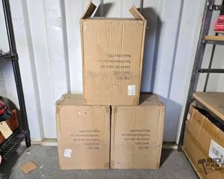 5508  3 Boxes of Small Green Recycling Bins