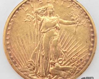 558  1910 SaintGaudens $20 Double Eagle Coin, 33.3g