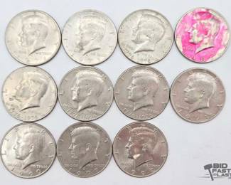 1606 Post 1970 Kennedy Half Dollars 123.3g
