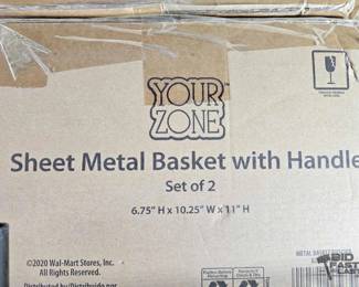 5102  4 Boxes of Sheet Metal Baskets