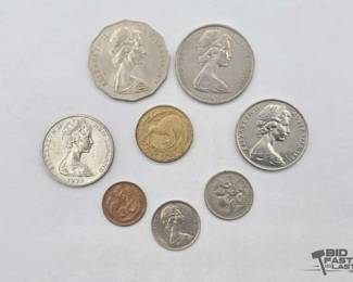 1707  Austrailian  New Zealand Coins