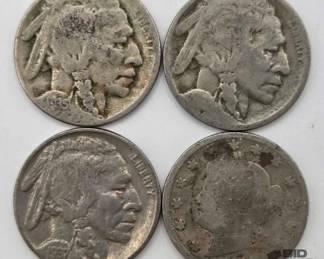 1611  Buffalo and Barber Nickels