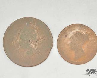 1715  Vintage British Copper Coins