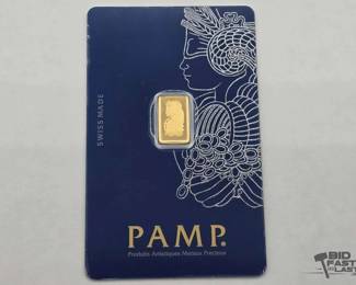 550 PAMP Suisse 24kt Bar, 1g