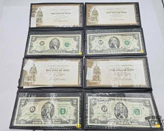 1502  4 Uncirculated 2003 Green Seal $2 Bills