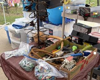 garden tools, decor