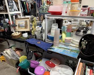 Tupperware, food storage, cook books