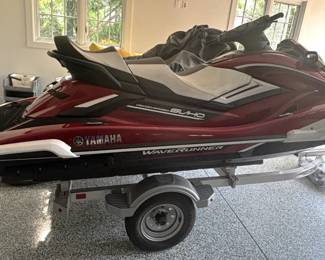 BUY IT NOW! $17,000.00.  A 2019 Yamaha FX Limited Waverunner Jet ski & 2007 Seadoo GT1, 4Tec, Jet ski, includes 2019 Triton trailer.