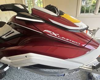 BUY IT NOW! $17,000.00.  A 2019 Yamaha FX Limited Waverunner Jet ski & 2007 Seadoo GT1, 4Tec, Jet ski, includes 2019 Triton trailer.