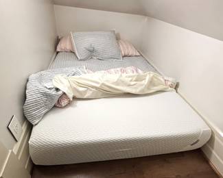 BUY IT NOW! $100.00.  Tuft & Needle  Full/Double mattress with striped sheet set & two pillows. 54" x 75". Call Jan at 314 960-5700.