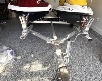 BUY IT NOW! $17,000.00.  A 2019 Yamaha FX Limited Waverunner Jet ski & 2007 Seadoo GT1, 4Tec, Jet ski, includes 2019 Triton trailer.